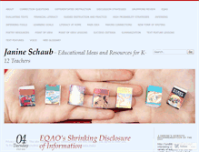 Tablet Screenshot of janineschaub.com